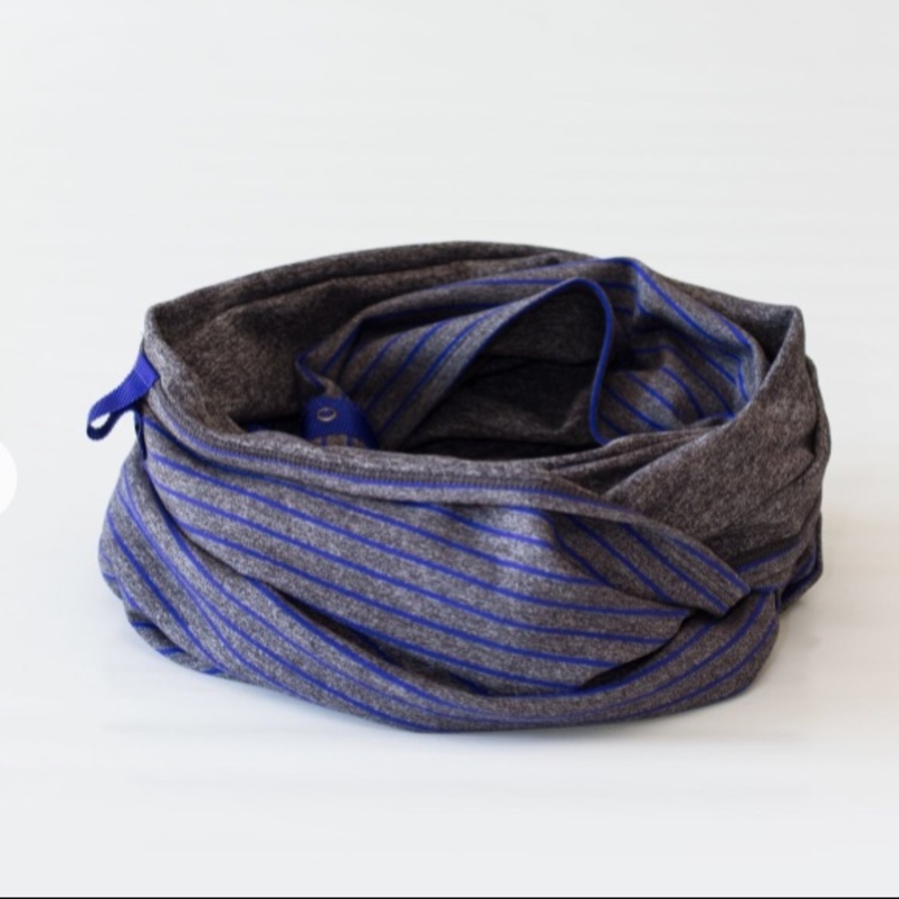 Lululemon vinyasa wrap, blue and gray
